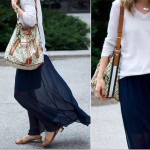 Vince Camuto Navy Blue Maxi Skirt